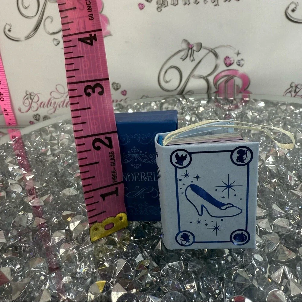 Disney mini Princesses Cinderella Collectible Light Dark Blue Mini Books cute - Picture 2 of 10